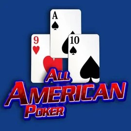 All American Poker by RTG (Reel Time Gaming), showcased at luckyhillsbet.com – game logo