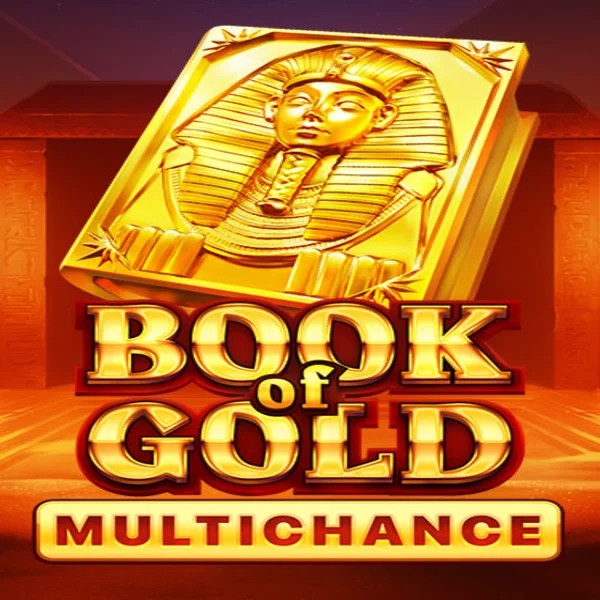 Book of Gold Multichance by Playson, showcased at luckyhillsbet.com – game logo