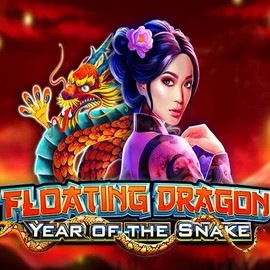 Floating Dragon Year of the Snake online game logo by Pragmatic Play on luckyhillsbet.com
