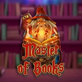 Official Slots logo: Master of Books by Swintt at LuckyHills Casino